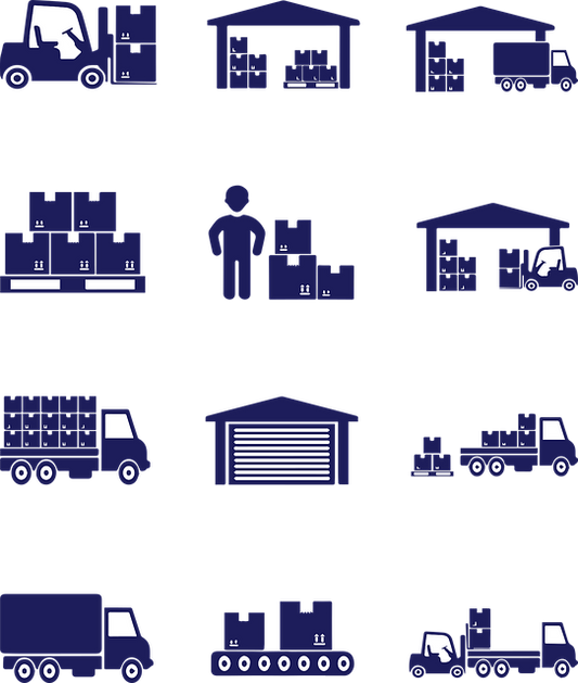 Assorted trending dropshipping products on a colorful background.